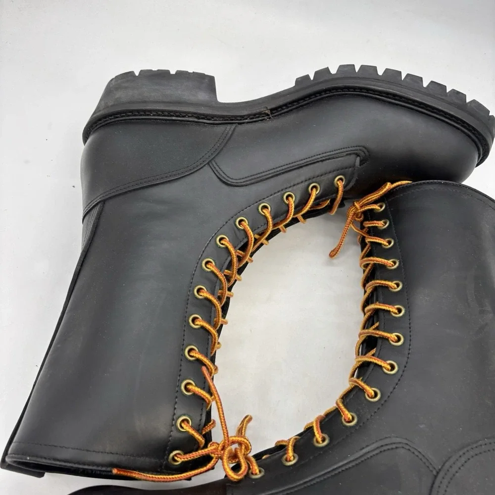Hoffman's Lineman Logger Boots Mens 13 W USA Made 10